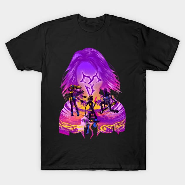 yuna and the gang T-Shirt by plonkbeast